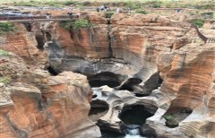 Incredible water carved rock features along the Panarama Route